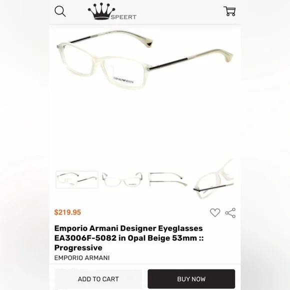 Brand New Emporio Armani eyeglass frames - Picture 4 of 6